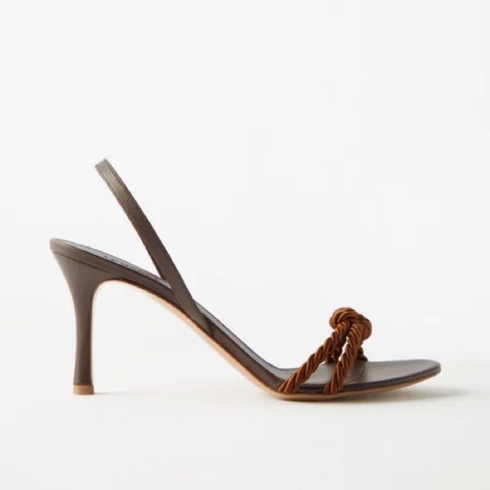 NWT New NEVER WORN Le Monde Beryl Rope Heels in Brown